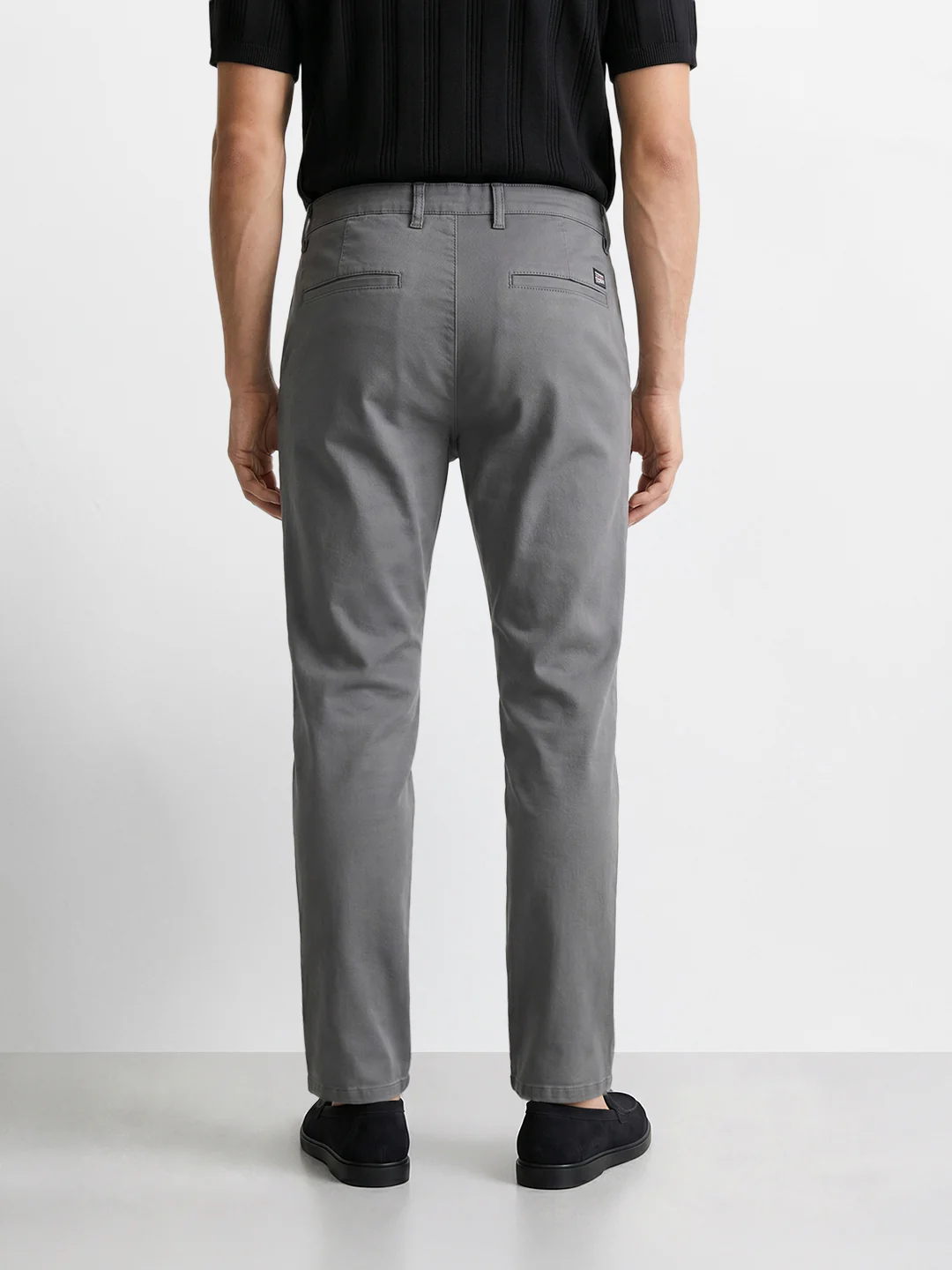 Men's Grey Slim Fit Chino - Image 5