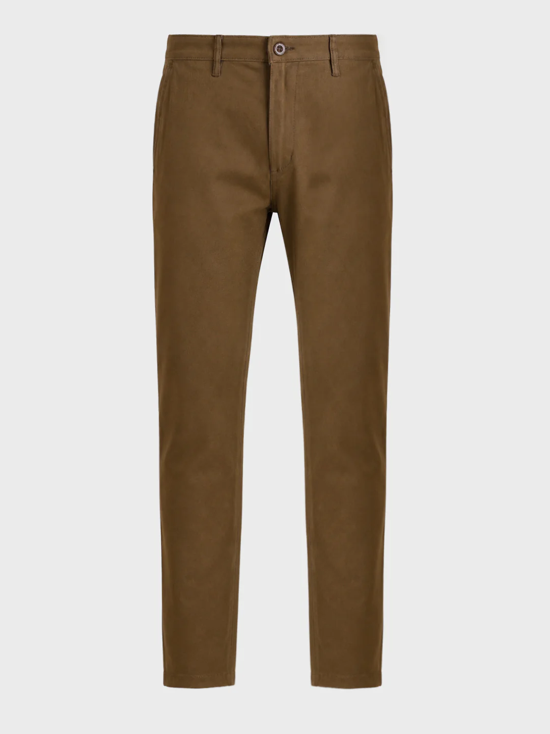 Men's Khaki Slim Fit Solid Chino - Image 7