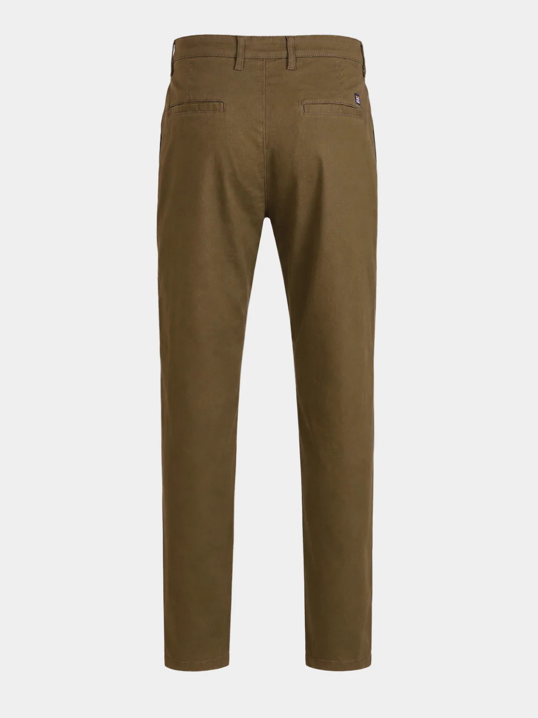 Men's Olive Slim Fit Solid Chino - Image 8