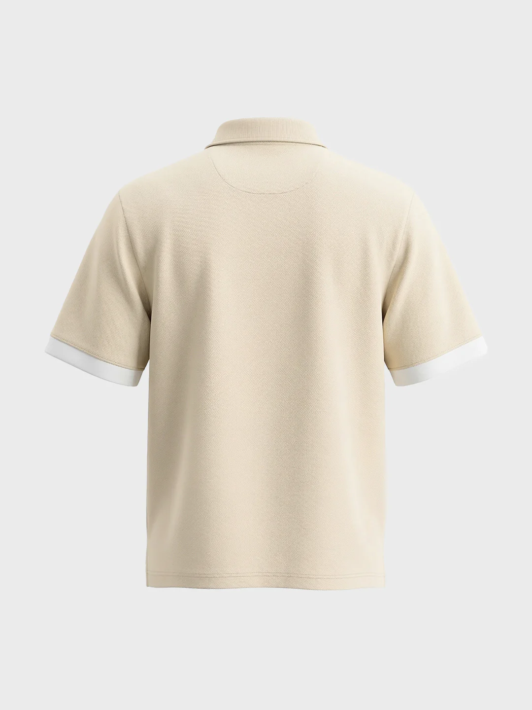 Men's Beige Boxy Fit Loony Tune character Polo T-Shirt - Image 7