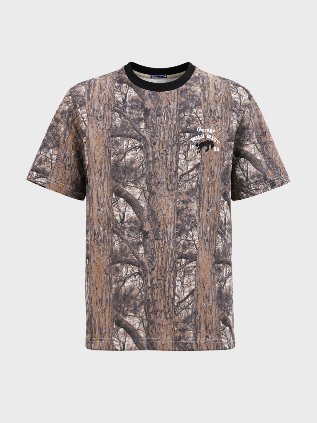 Men's Beige Relaxed Fit Embroidered Casual T-Shirt - Image 6