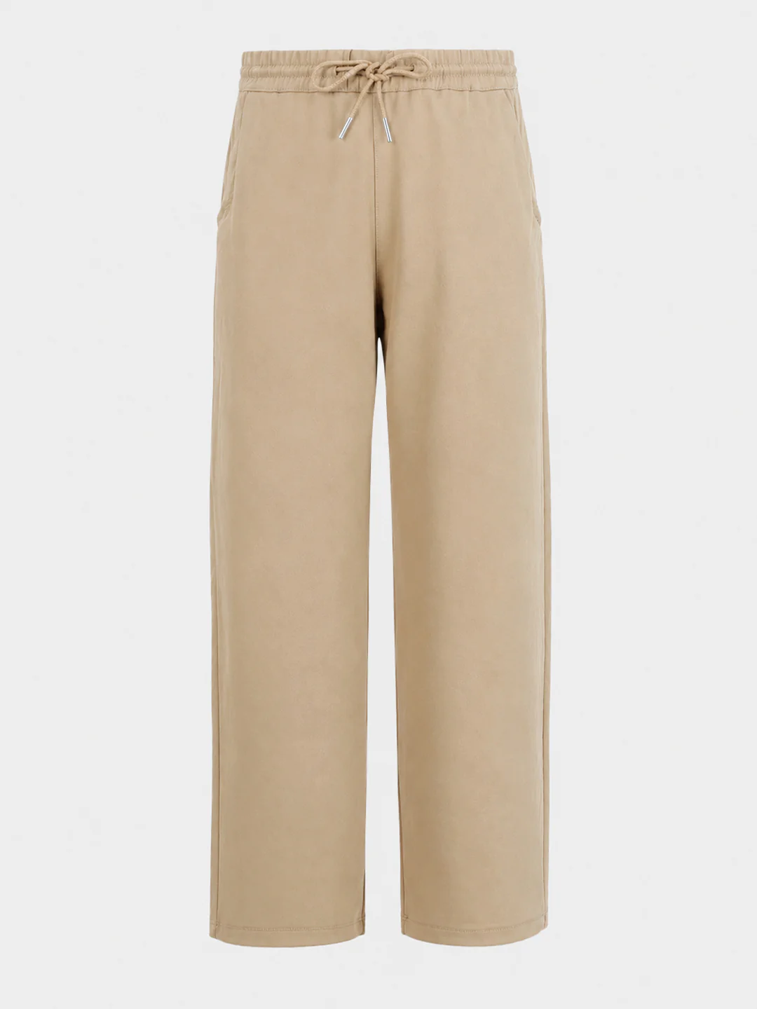 Men's Beige Relaxed Fit Solid Casual Jogger - Image 7