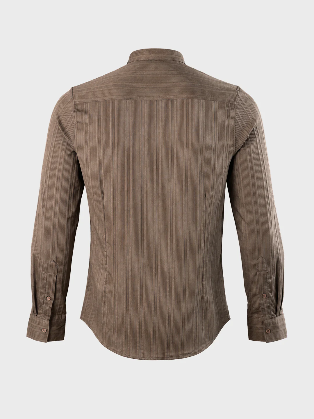 Men's Beige Slim Fit Solid Casual Shirt - Image 7