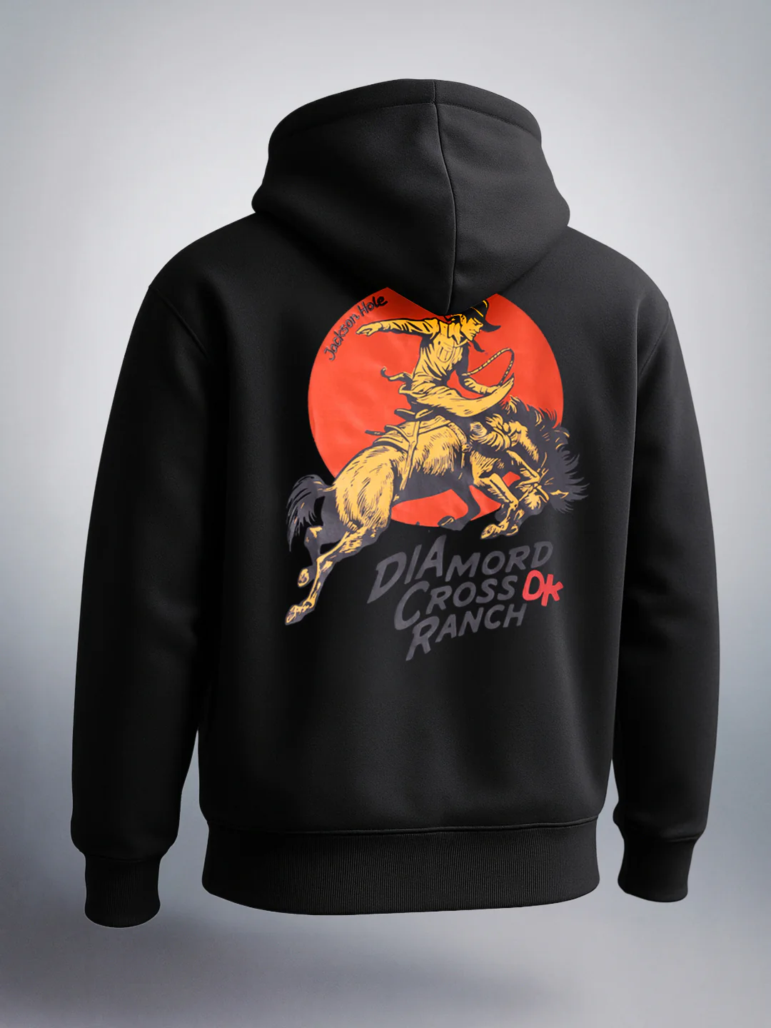 Men's Black Boxy Fit Graphic Printed Casual Sweatshirt - Image 5