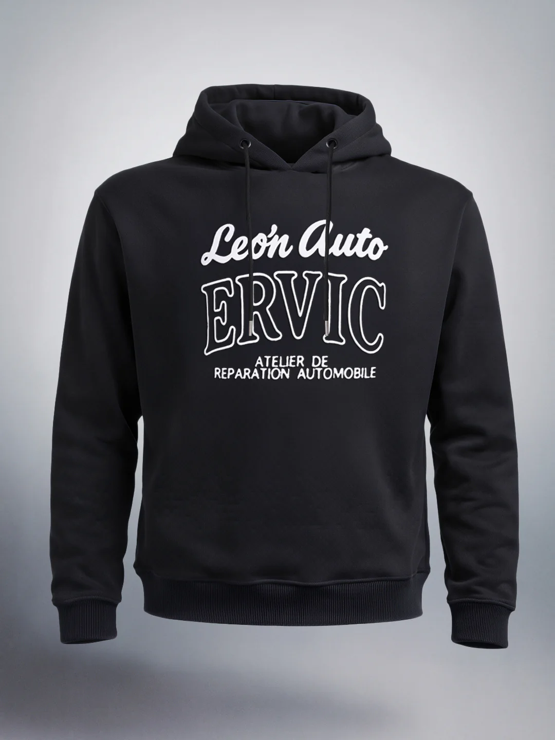 Men's Black Boxy Fit Printed Casual Sweatshirt - Image 4