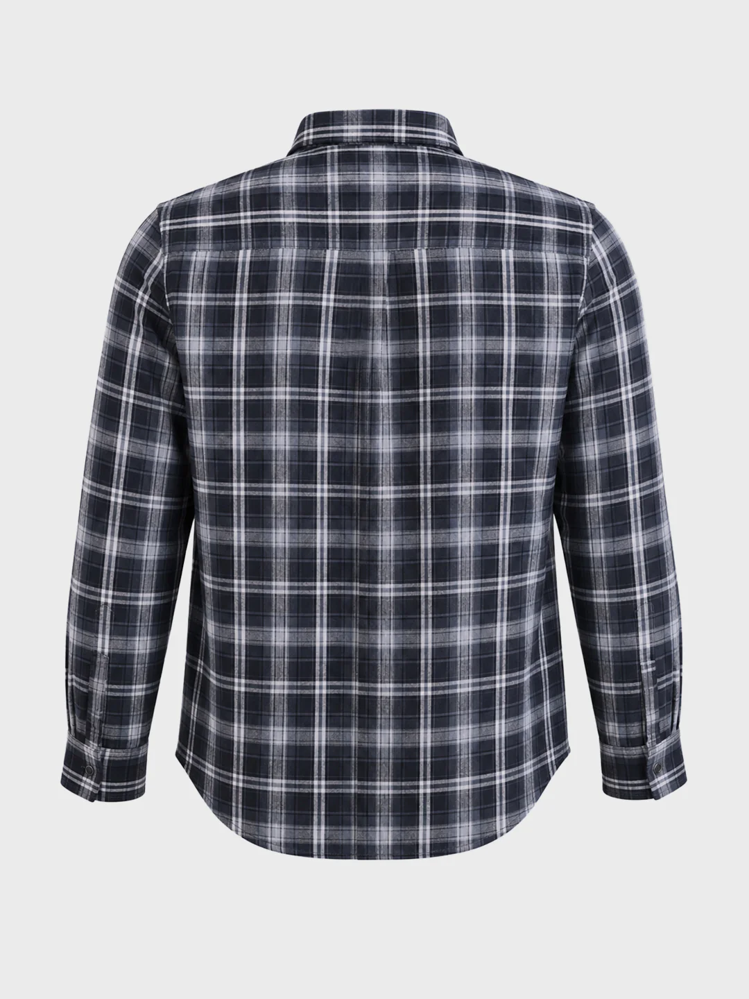 Men's Black Regular Fit Checkered Casual Shirts - Image 7
