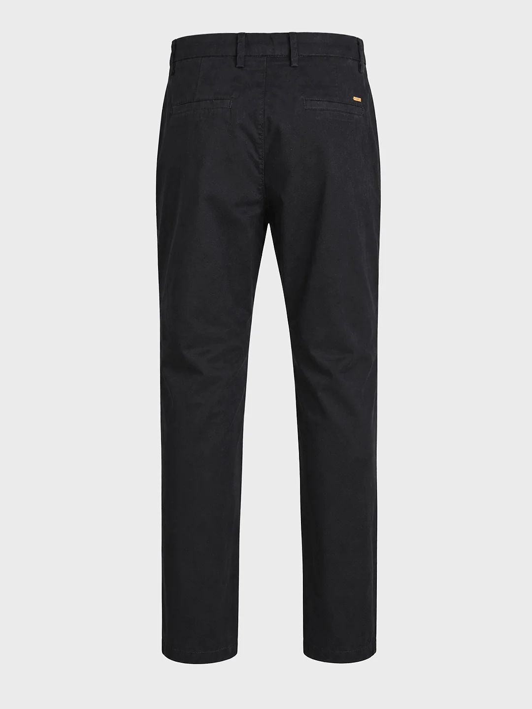 Men's Black Regular Fit Solid Casual Chinos - Image 8