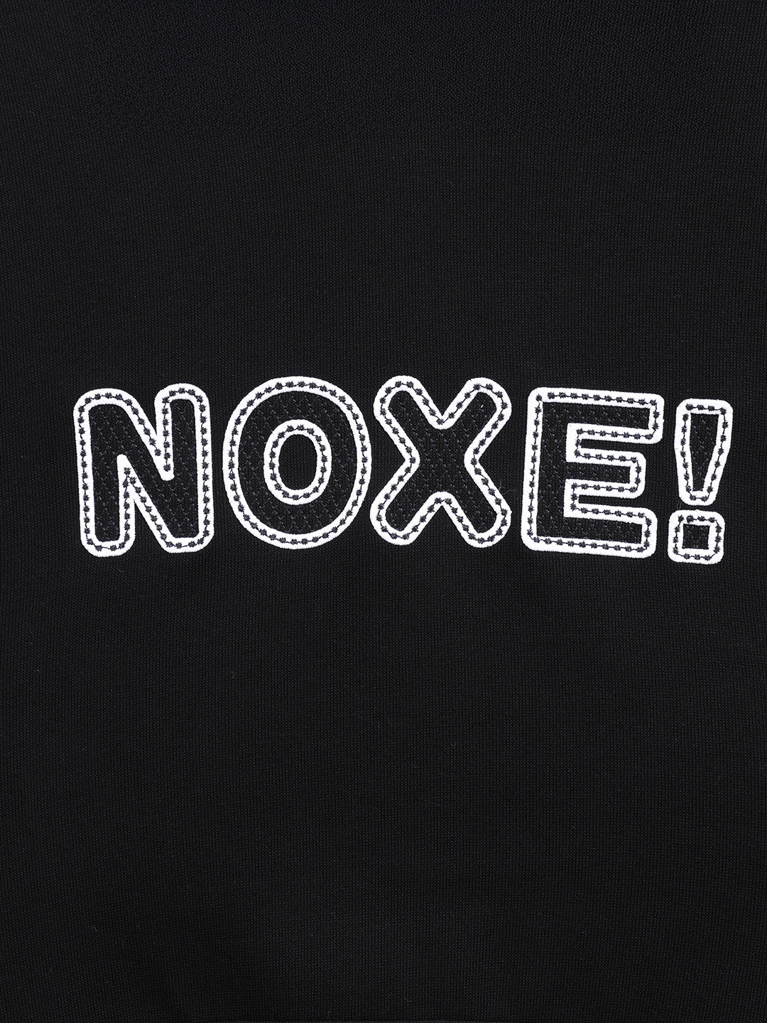 Men's Black Relaxed Fit Embroided Casual Sweatshirt - Image 3