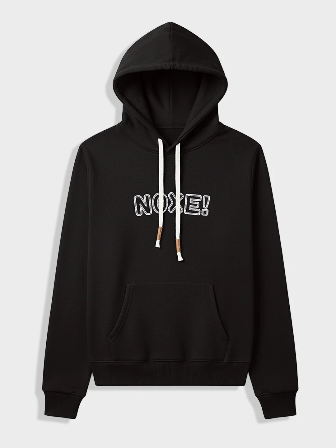 Men's Black Relaxed Fit Embroided Casual Sweatshirt - Image 4