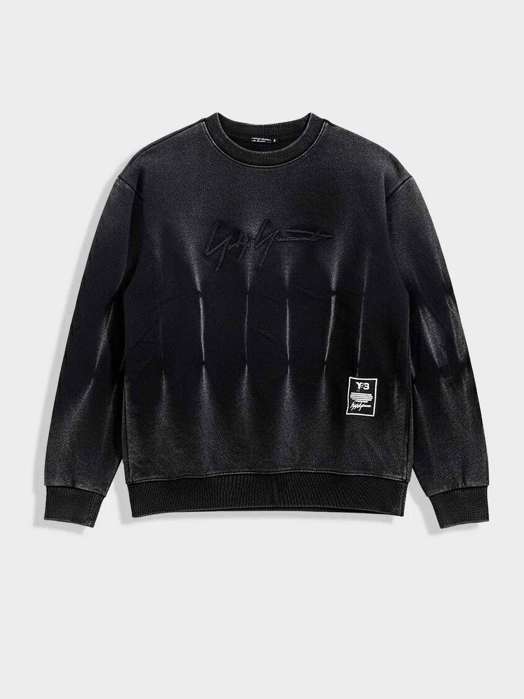Men's Black Relaxed Fit Embroided Casual Sweatshirt - Image 4