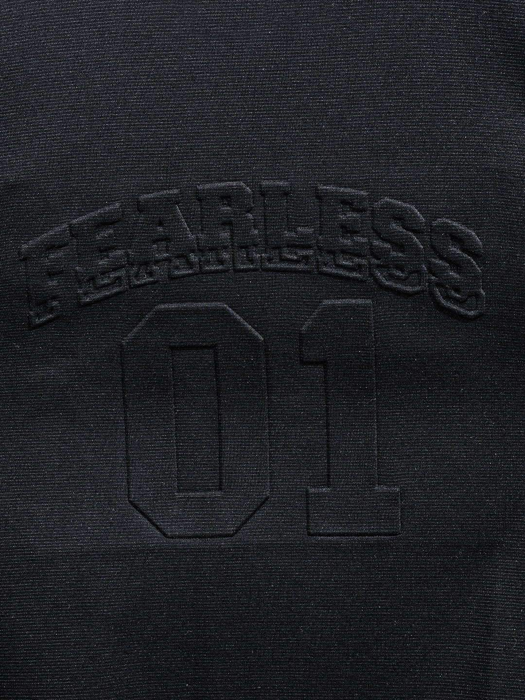 Men's Black Relaxed Fit Embroided Casual Sweatshirt - Image 3