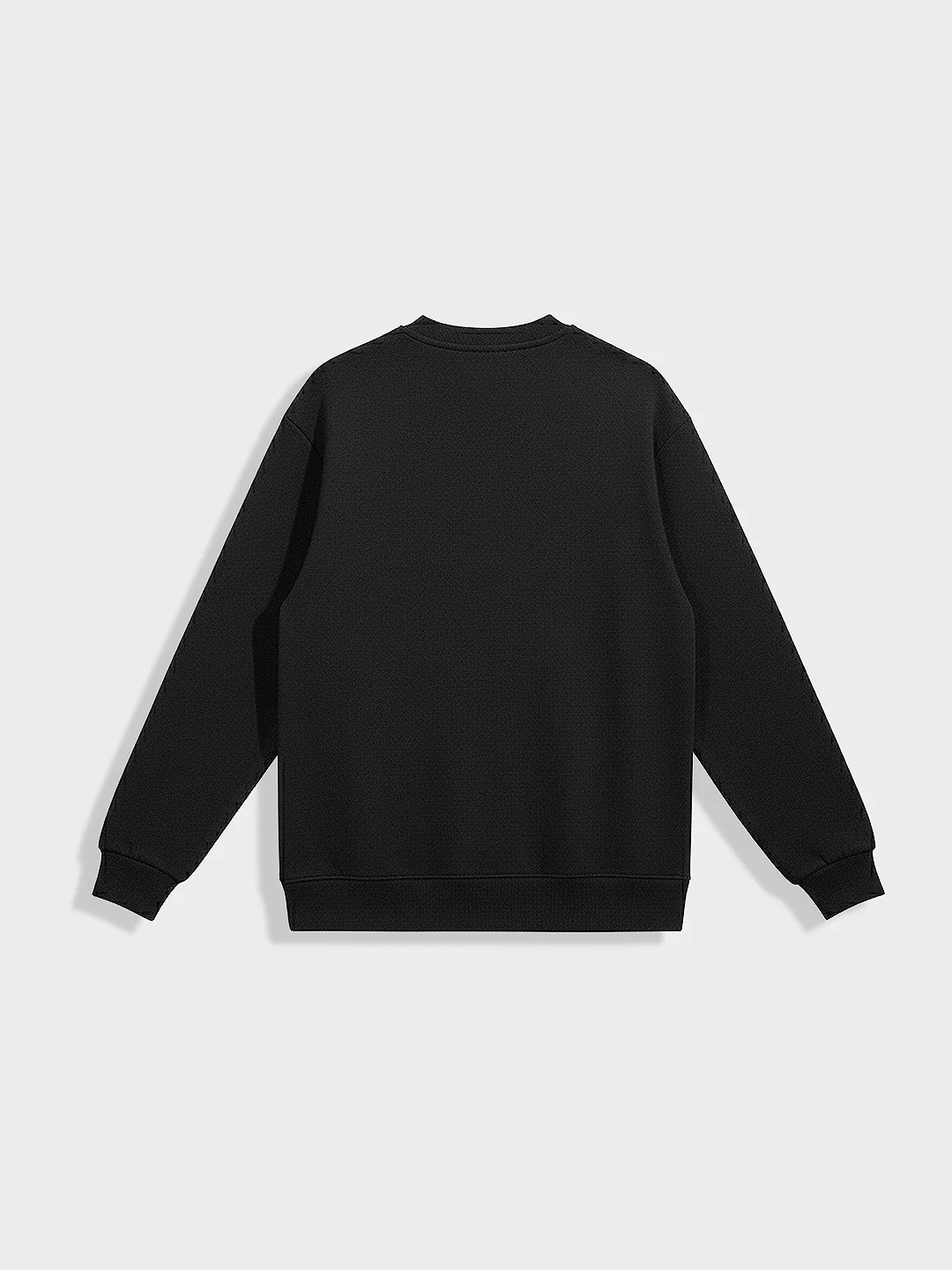 Men's Black Relaxed Fit Embroided Casual Sweatshirt - Image 5