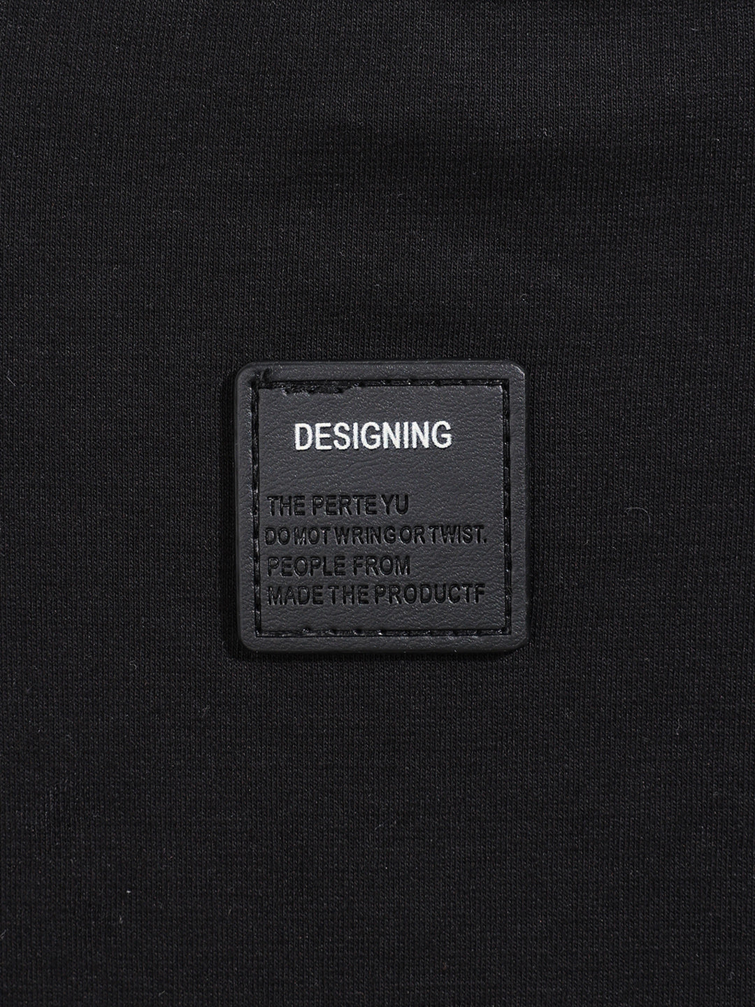 Men's Black Relaxed Fit Embroided 240 GSM Casual T-Shirt - Image 6