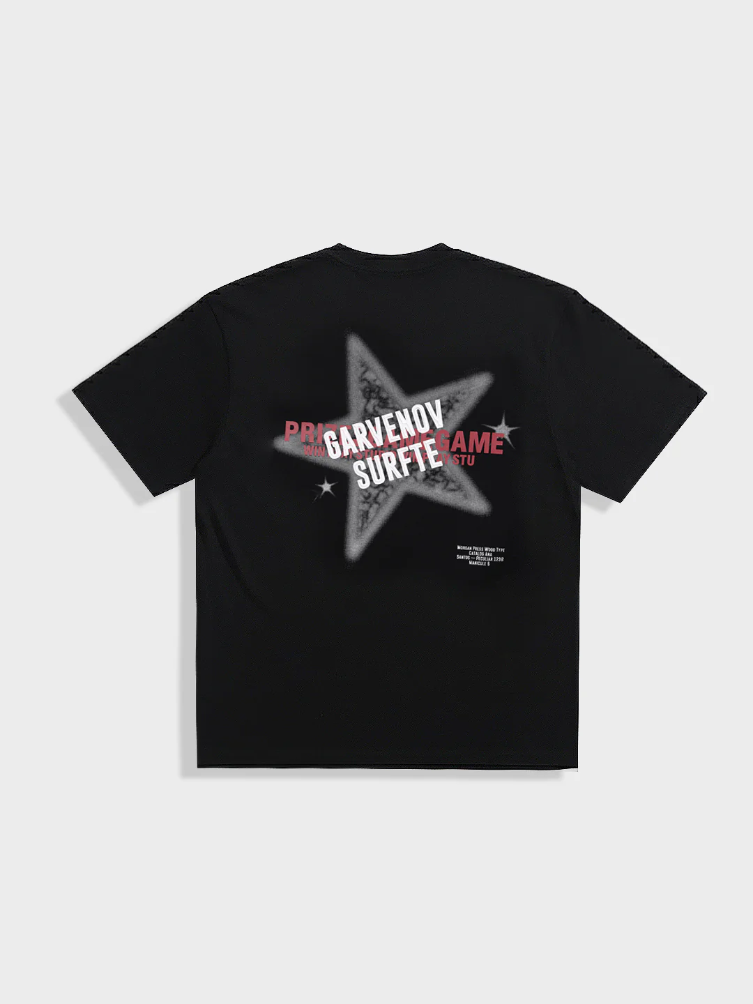 Men's Black Relaxed Fit Graphic Printed 240 GSM Casual T-Shirt - Image 5