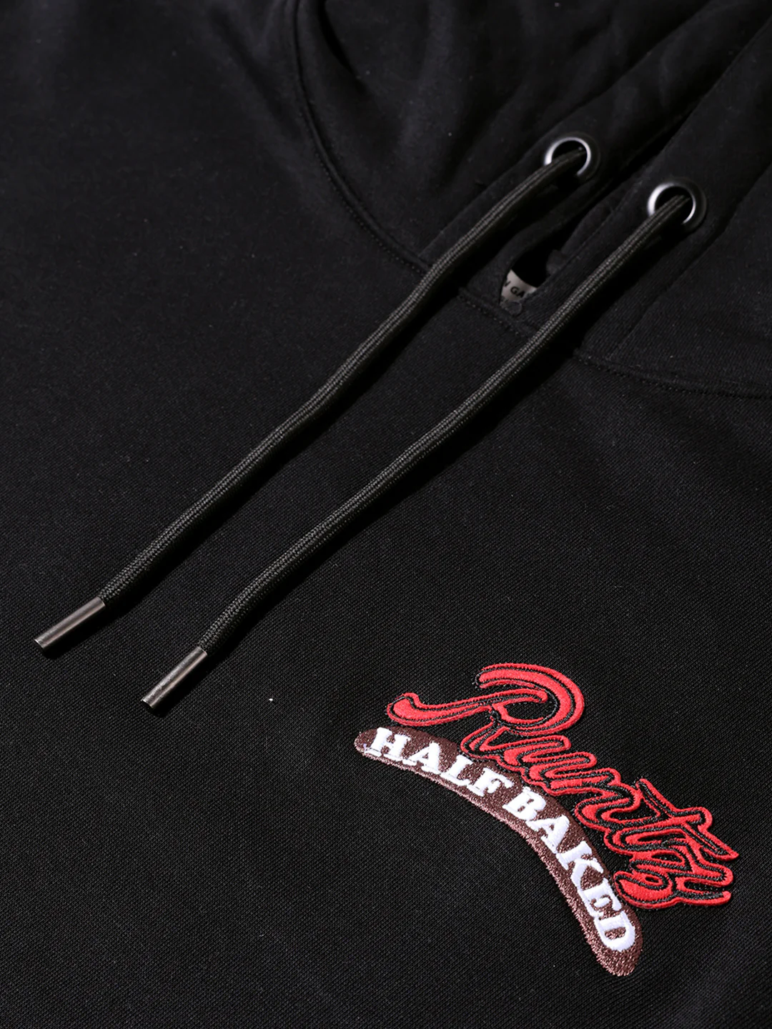 Men's Black Relaxed Fit Graphic Printed Casual Sweatshirt - Image 3