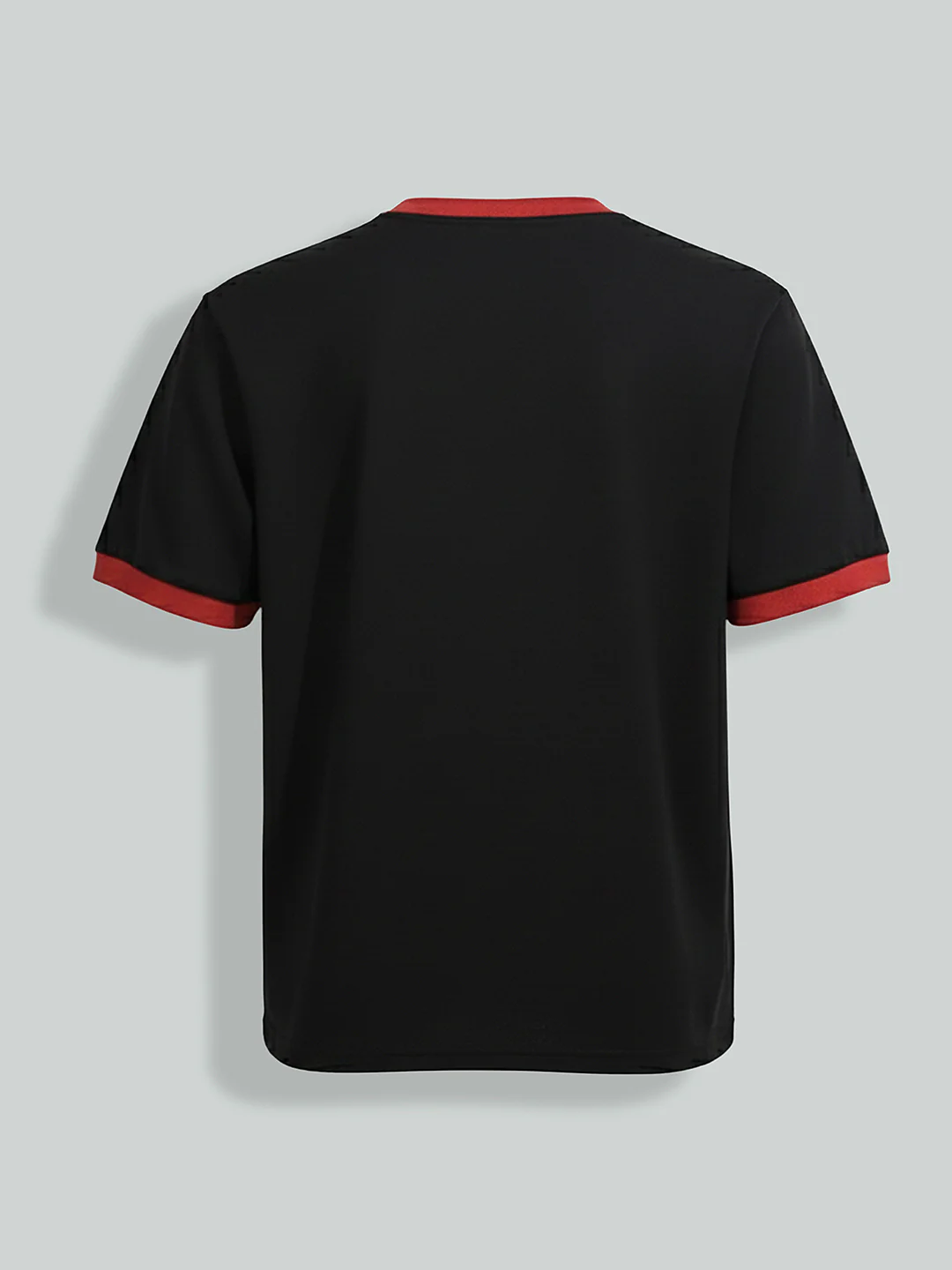Men's Black Relaxed Fit Graphic Printed 240 GSM Sport Wear T-Shirt - Image 8