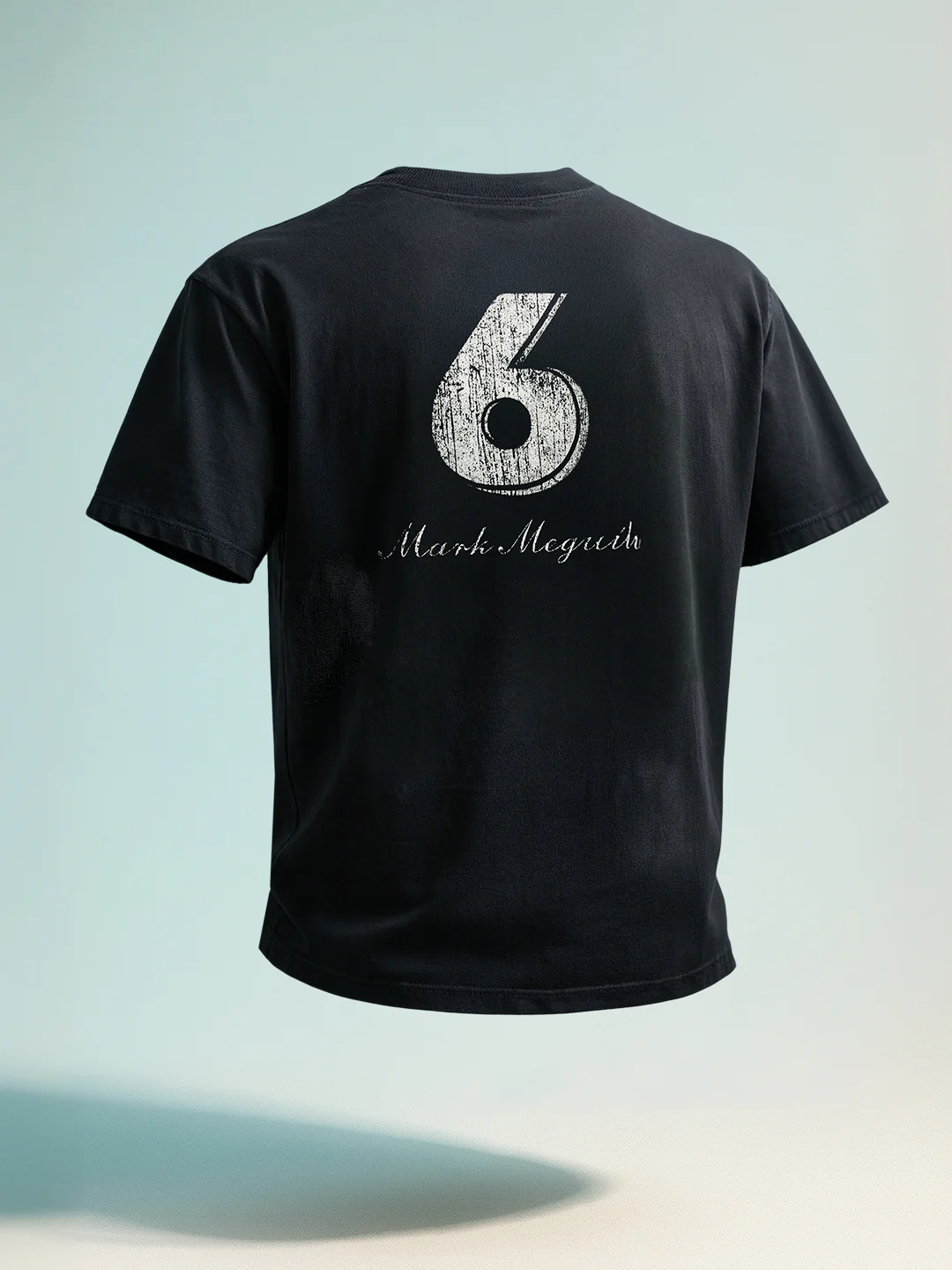 Men's Black Relaxed Fit Graphic Printed 240 GSM Street Wear T-Shirt - Image 8