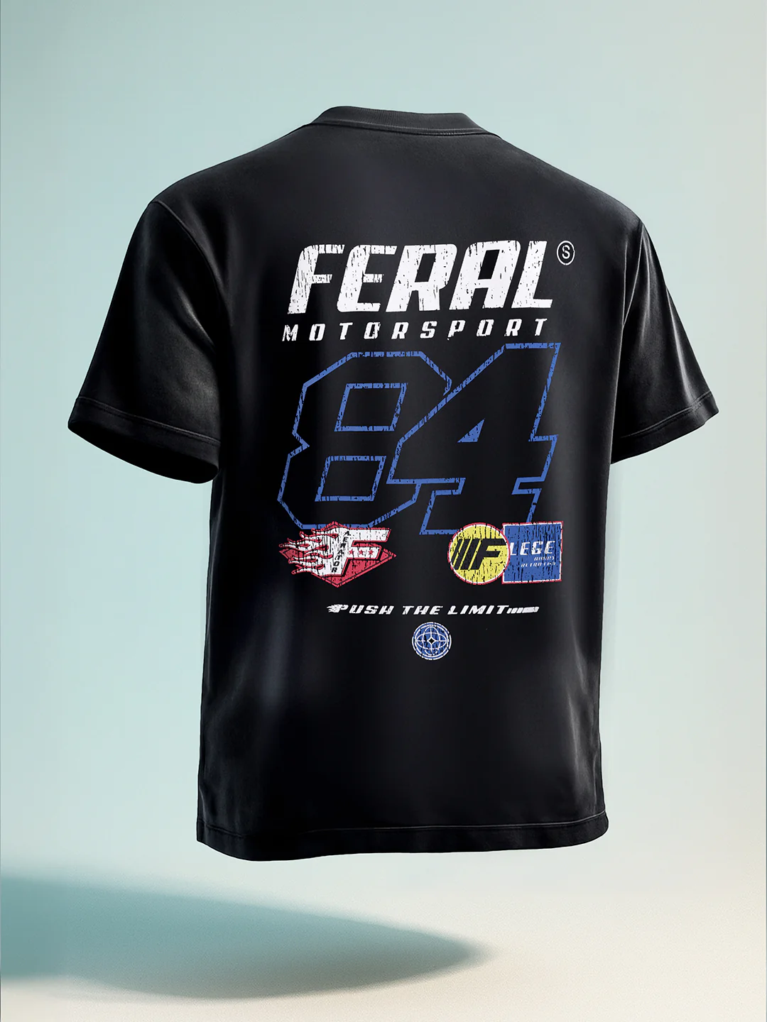 Men's Black Relaxed Fit Graphic Printed 240 GSM Street Wear T-Shirt - Image 7