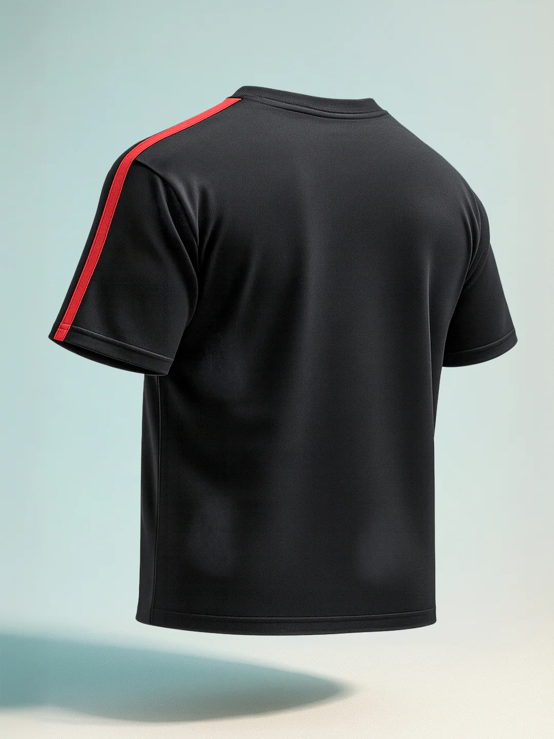 Men's Black Relaxed Fit Graphic Printed 240 GSM Street Wear T-Shirt - Image 7