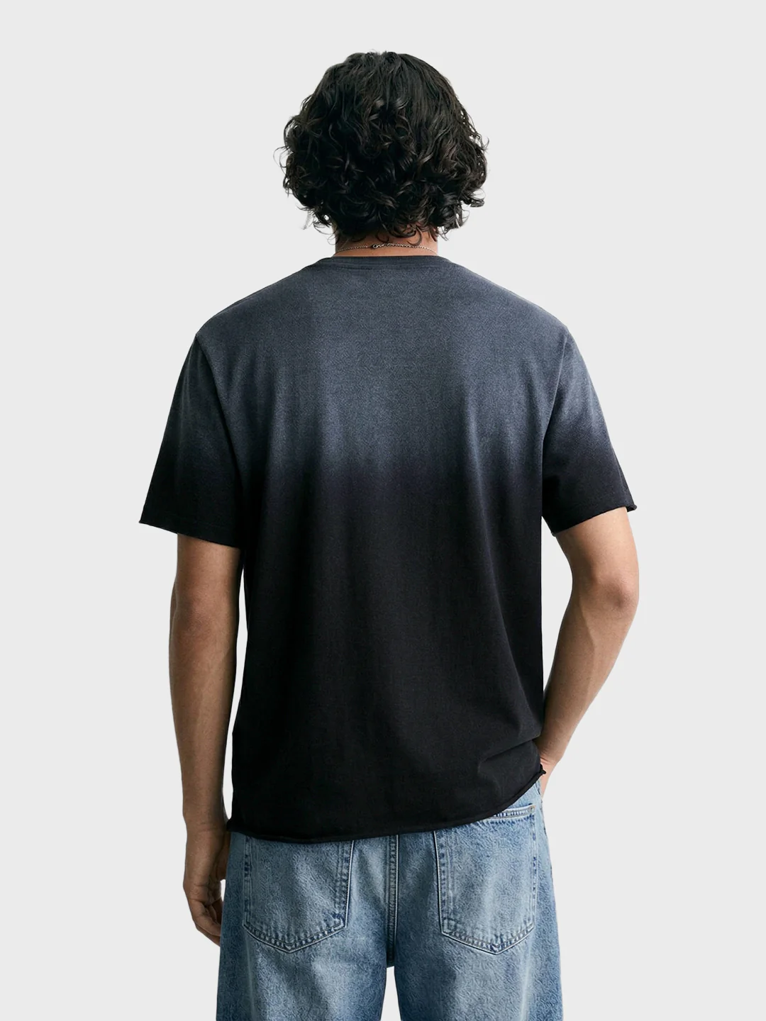 Men's Black Relaxed Fit Printed Casual T-Shirt - Image 5