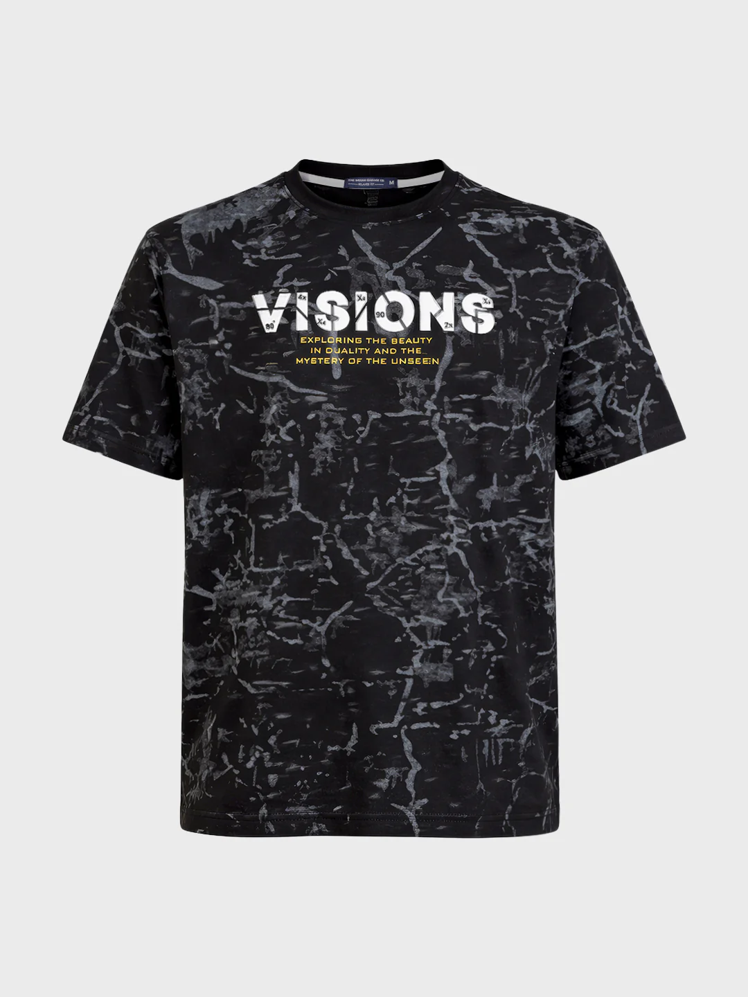 Men's Black Relaxed Fit Printed Casual T-Shirts - Image 5