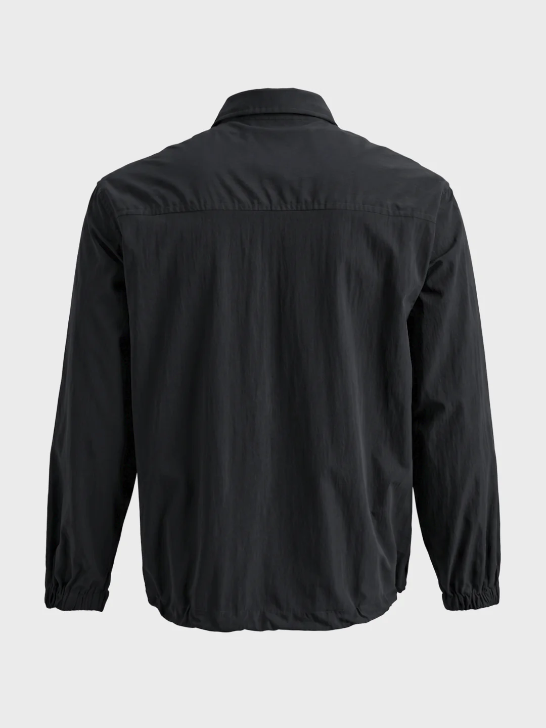 Men's Black Relaxed Fit Solid Casual Shirt - Image 7