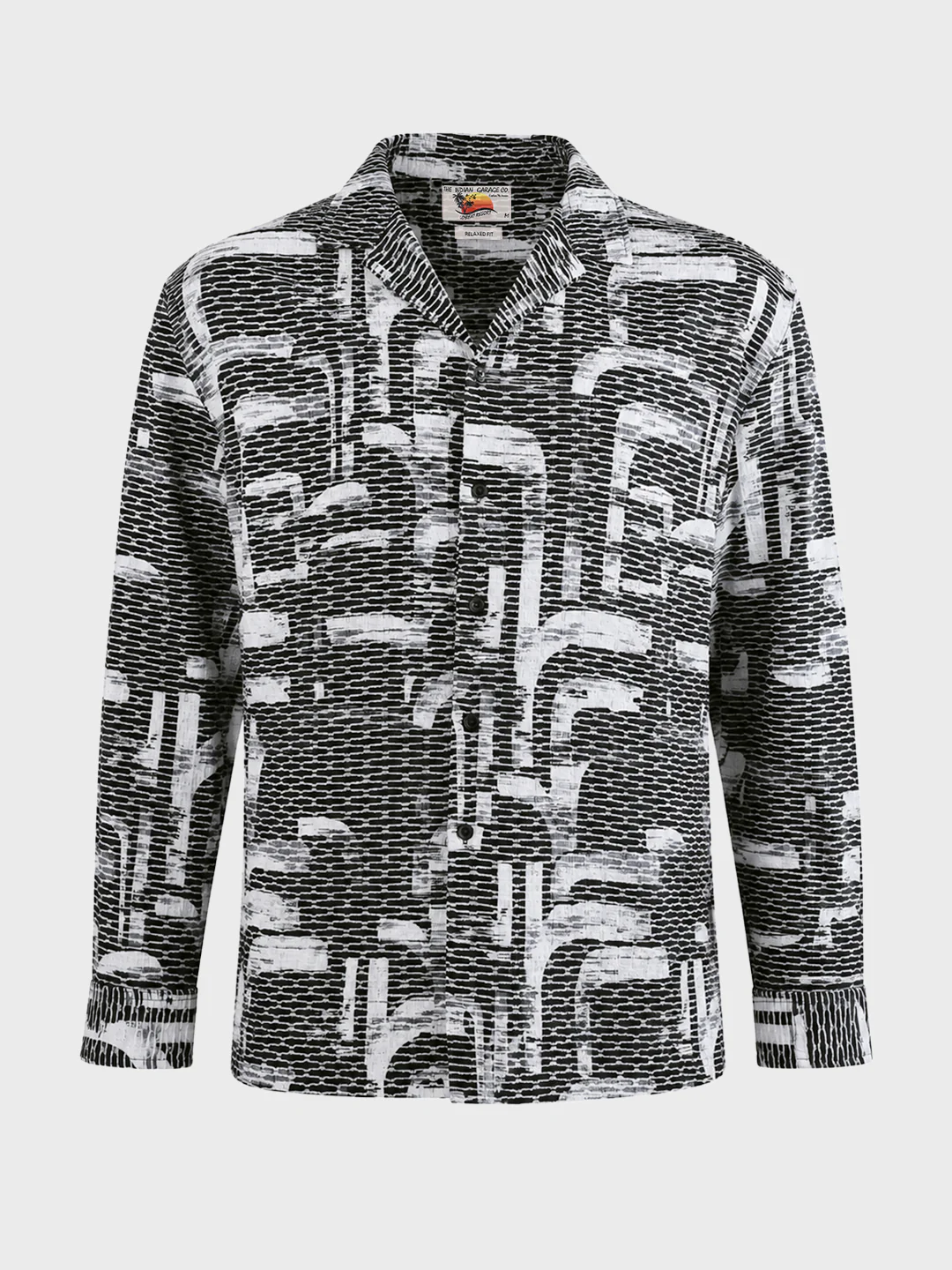 Men's Black Relaxed Fit Solid Casual Shirt - Image 6