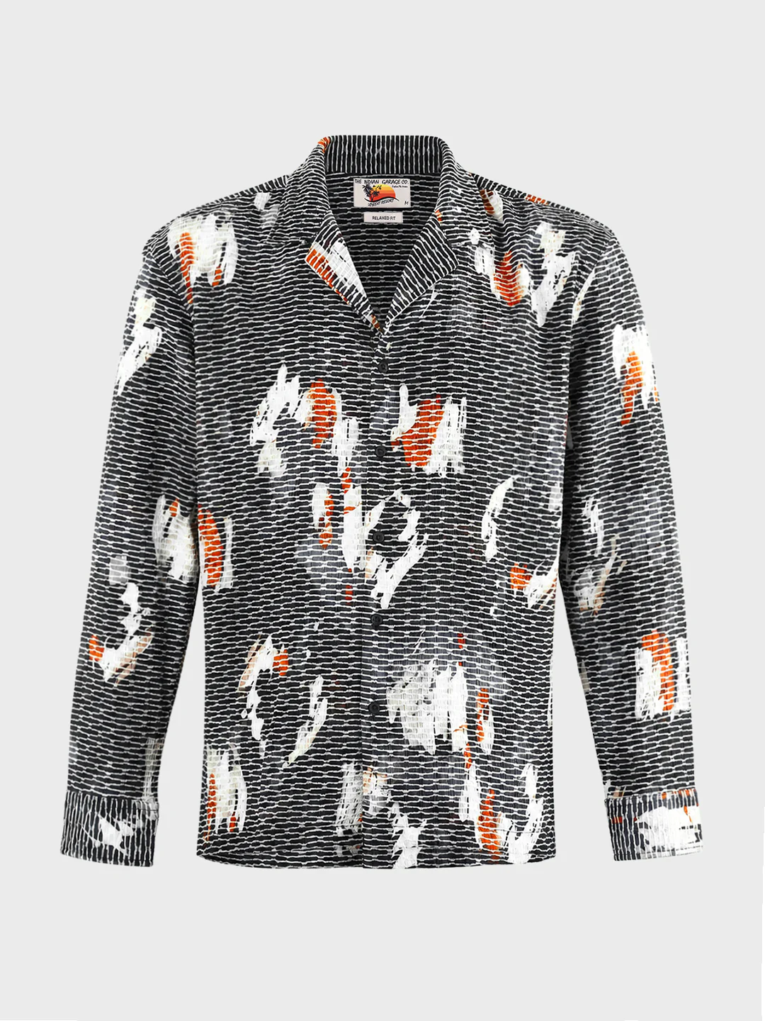 Men's Black Relaxed Fit Solid Casual Shirt - Image 6