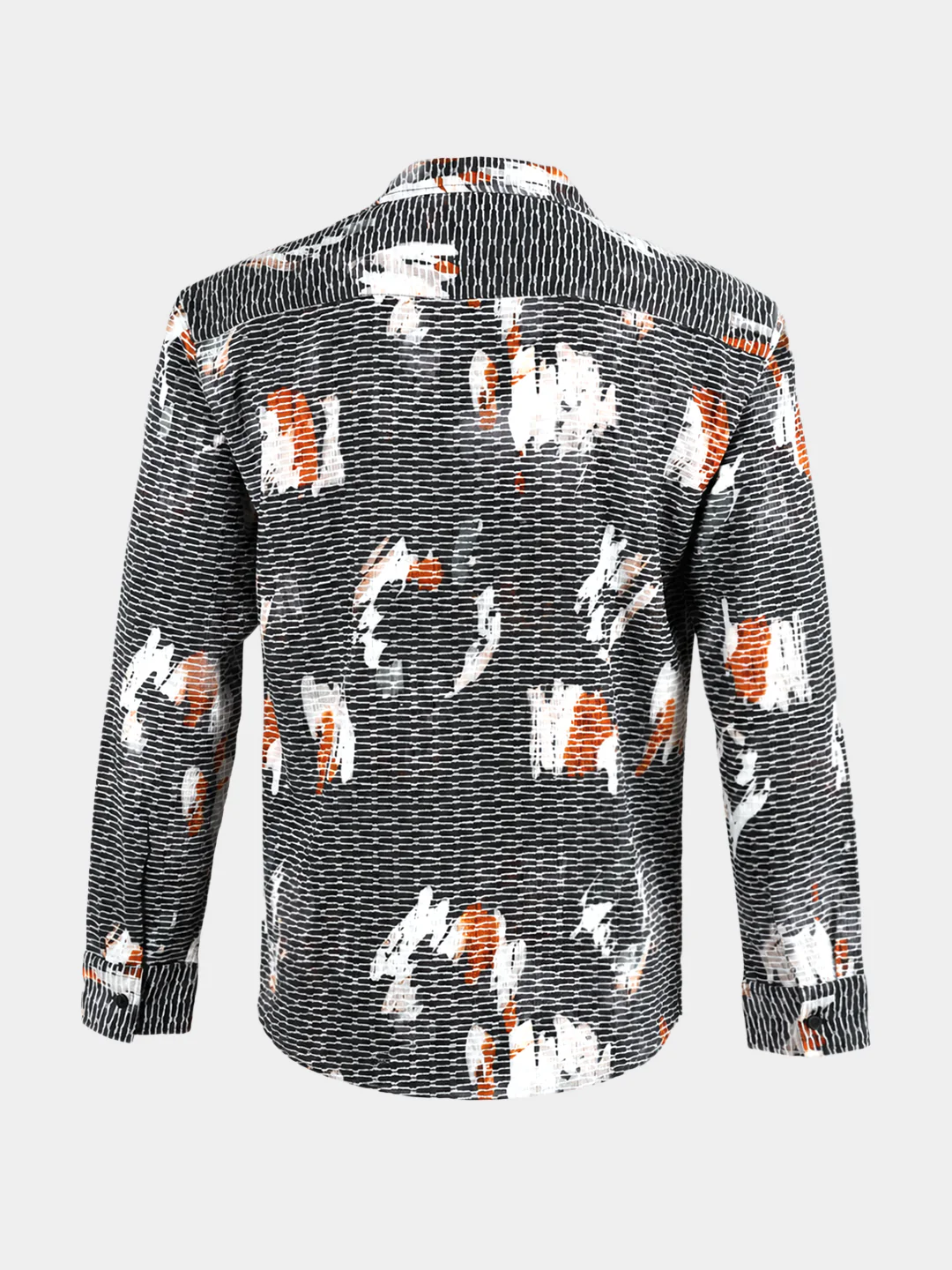 Men's Black Relaxed Fit Solid Casual Shirt - Image 7