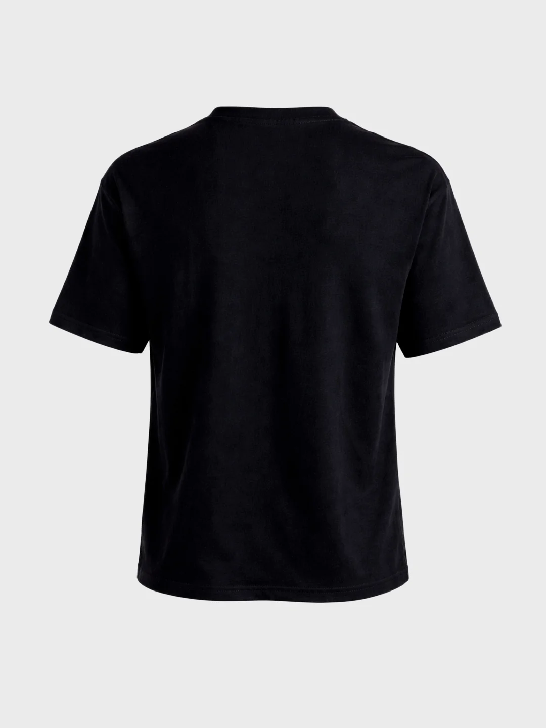 Men's Black Relaxed Fit Embroidered Casual T-Shirt - Image 7