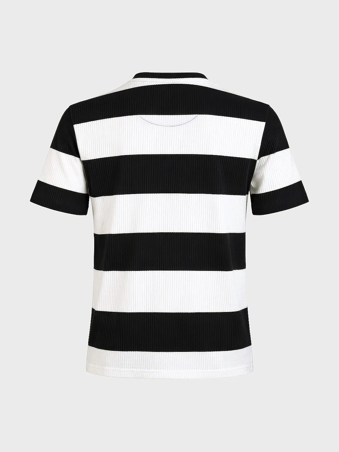 Men's Black Relaxed Fit Solid Casual T-Shirts - Image 6