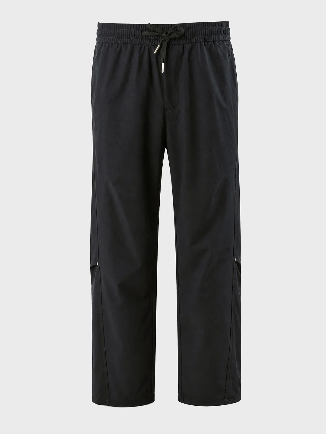 Men's Black Relaxed Fit Solid Utility Joggers - Image 7