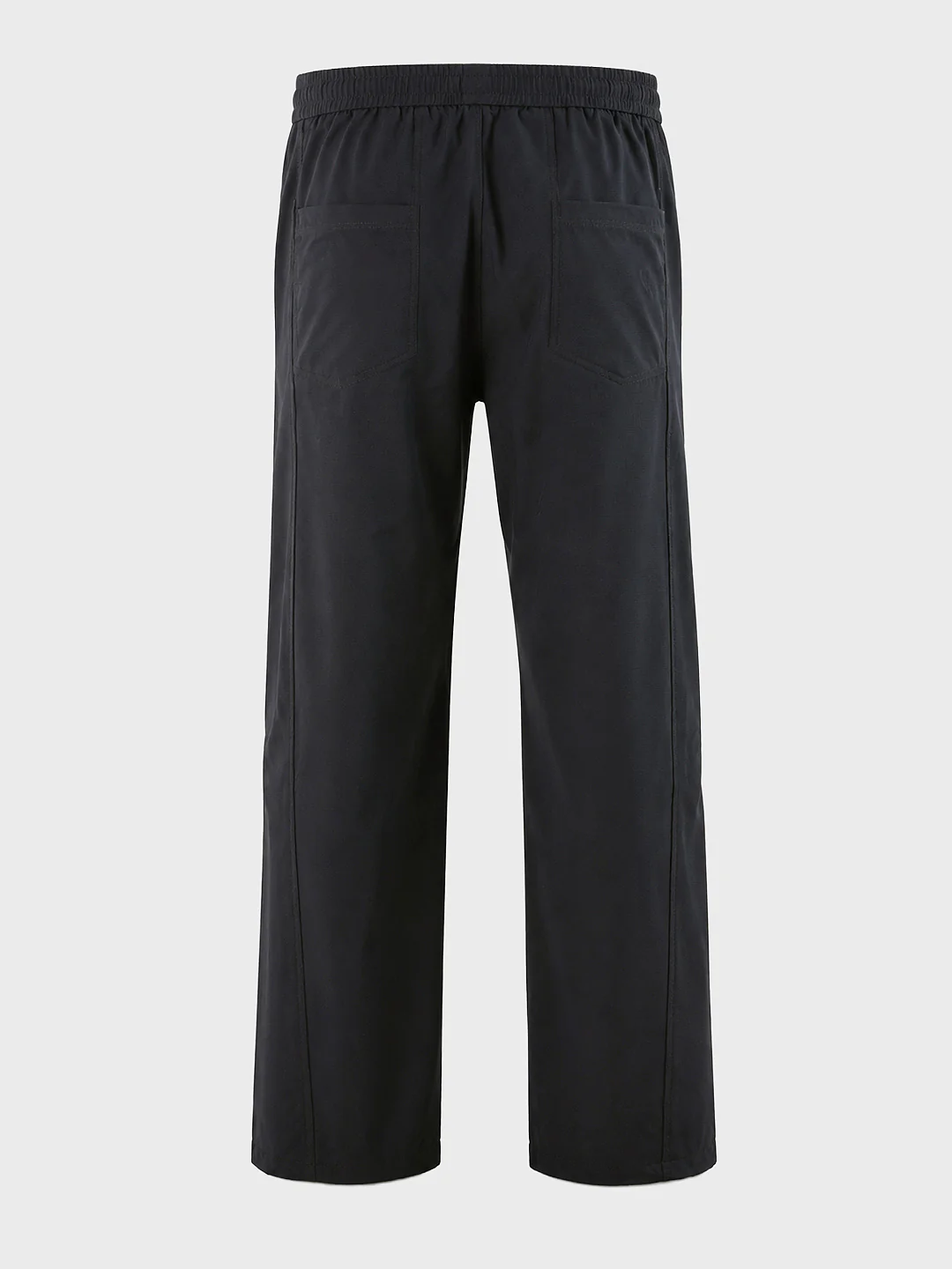 Men's Black Relaxed Fit Solid Utility Joggers - Image 8