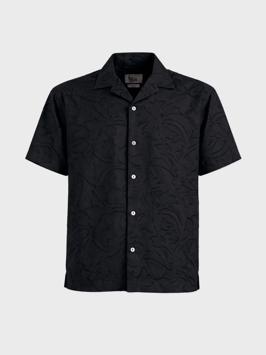 Men's Black Relaxed Fit Solid Casual Shirt - Image 6
