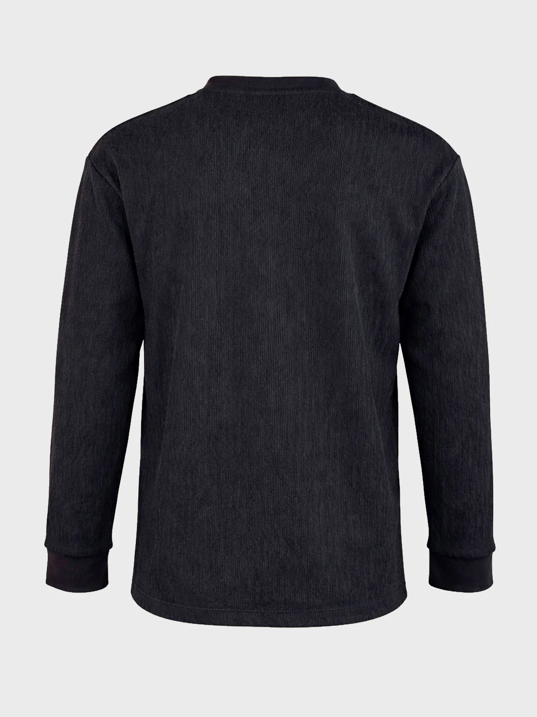 Men's Black Relaxed Fit Solid Casual T-Shirts - Image 7
