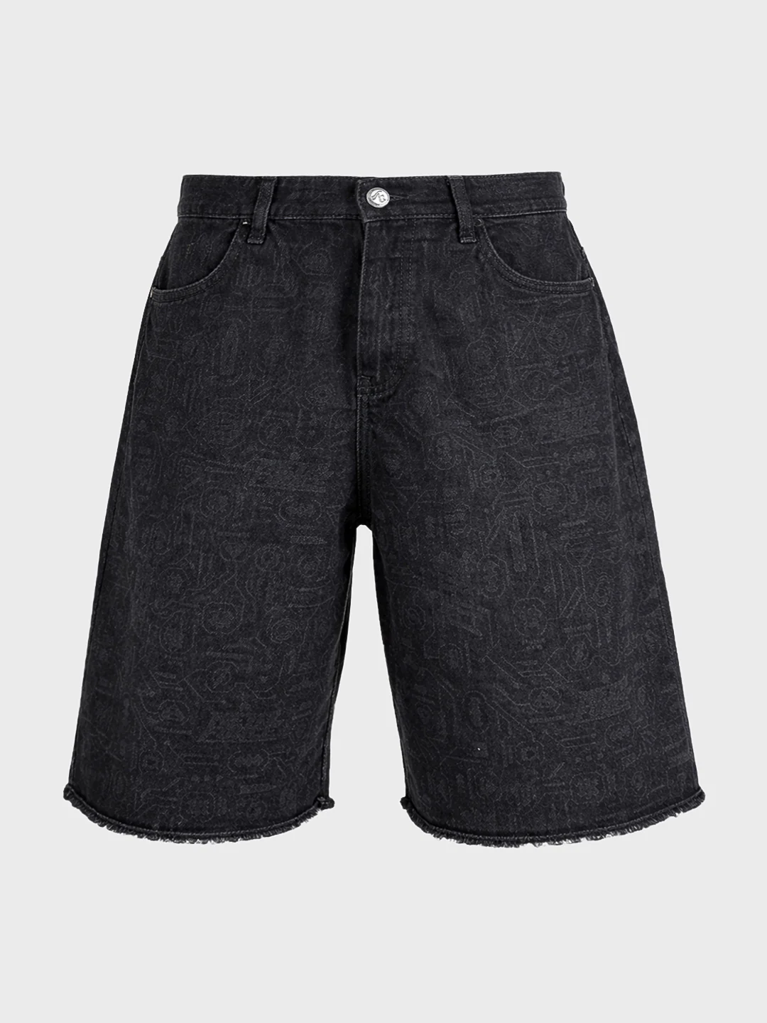 Men's Black Relaxed Fit Tom And Jerry Character Shorts - Image 6