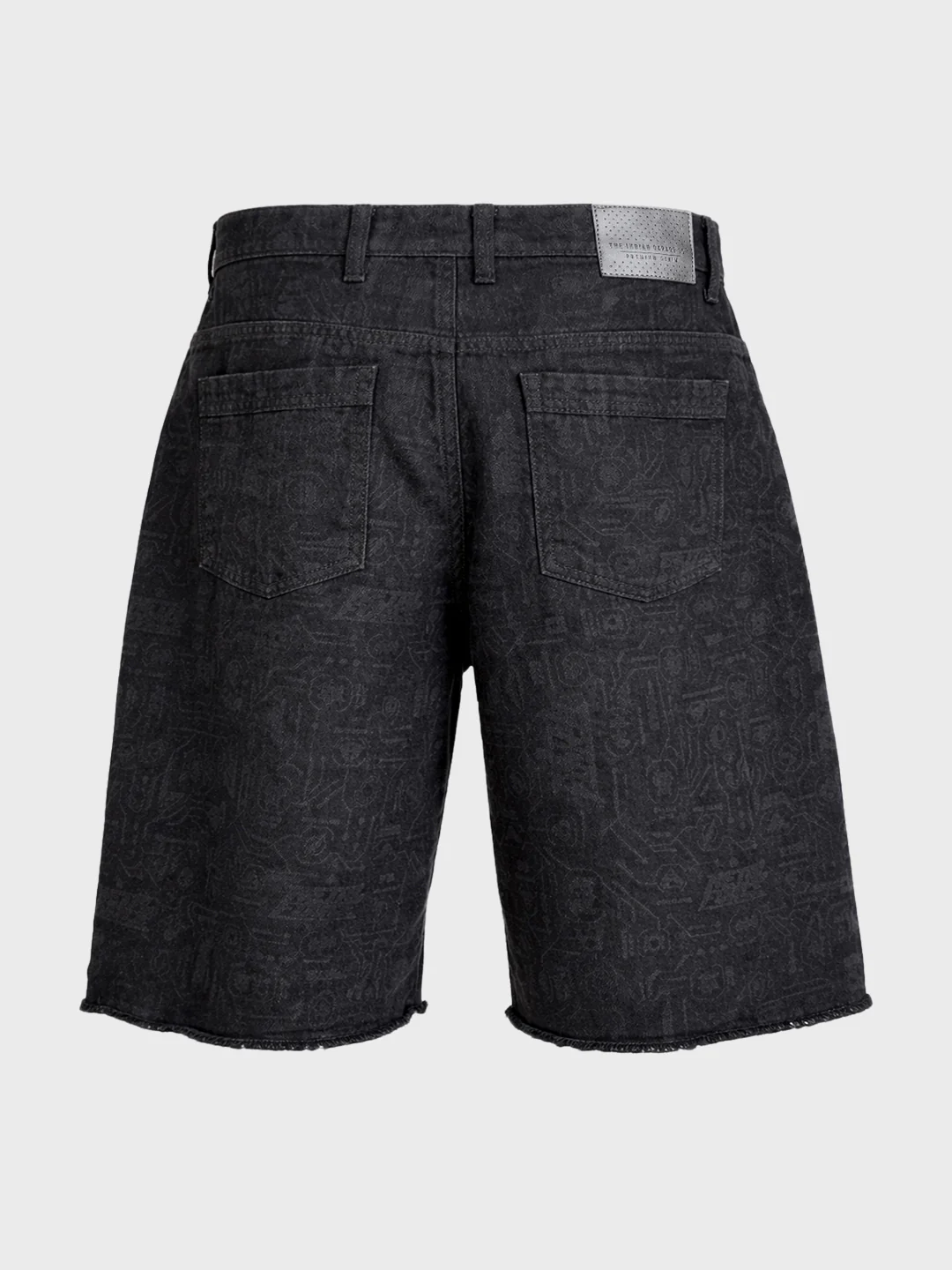 Men's Black Relaxed Fit Tom And Jerry Character Shorts - Image 7