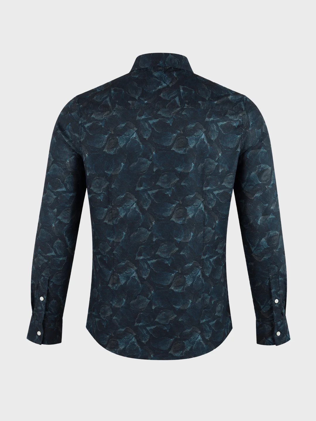 Men's Black Slim Fit Printed Party Wear Shirt - Image 7
