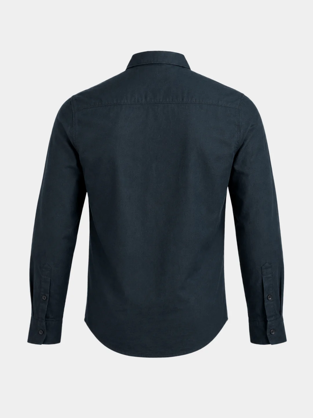 Men's Black Slim Fit Solid Casual Shirt - Image 7