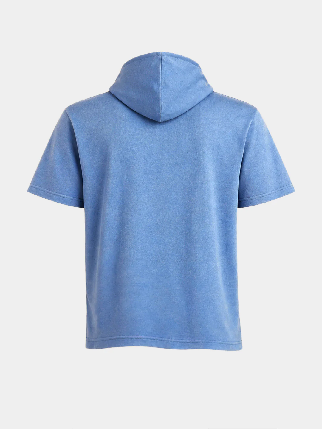 Men's Blue Relaxed Fit Embroidered Casual T-Shirts - Image 7