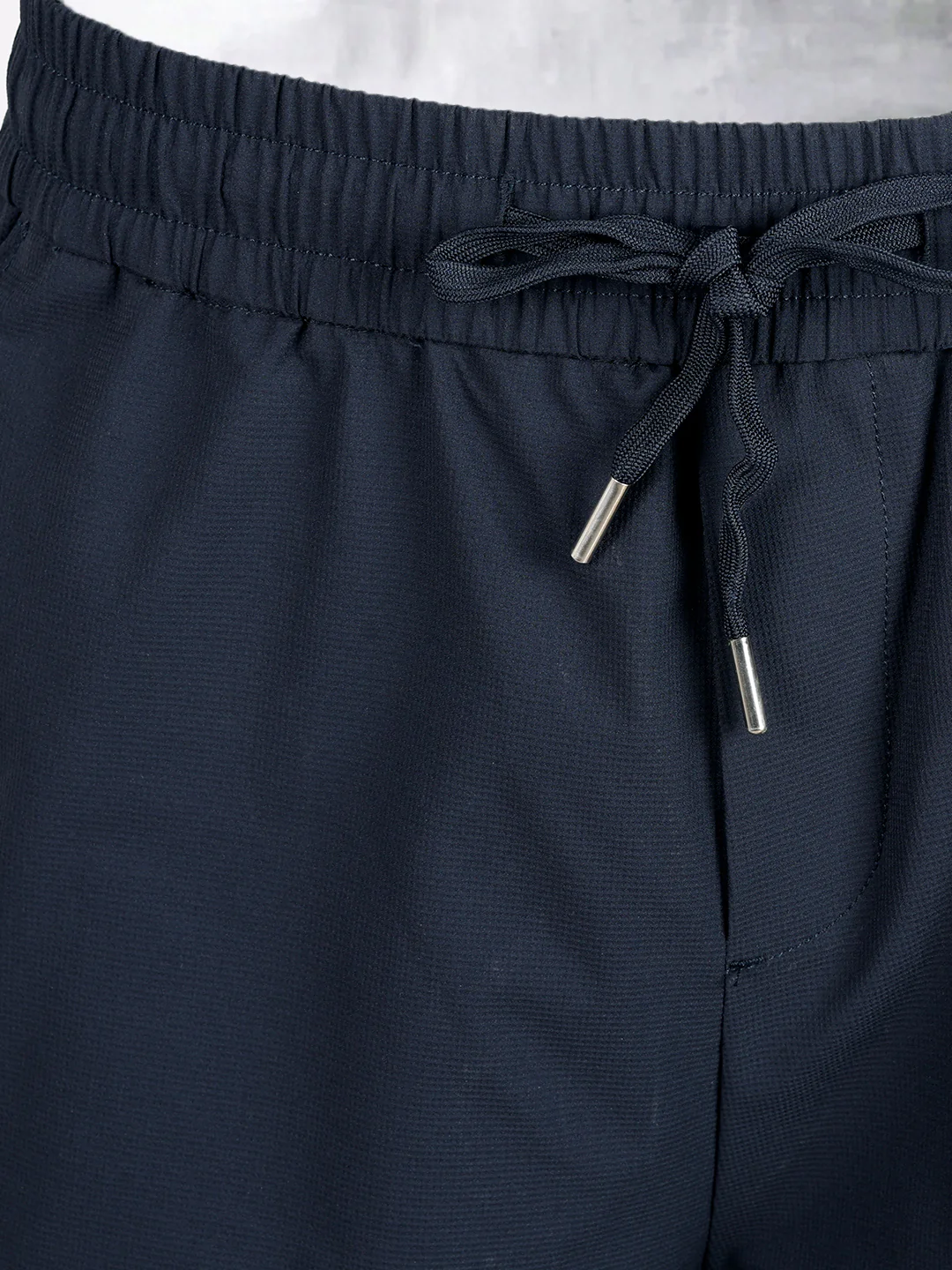 Men's Navy Blue Loose Fit Solid Utility Cargo - Image 8