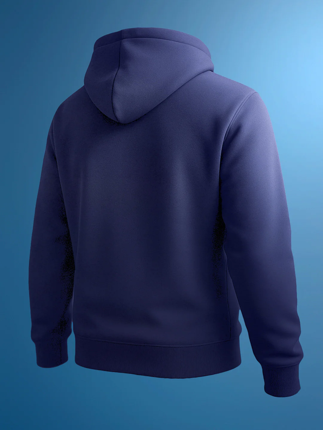 Men's Navy Blue Oversized Fit Embroided Casual Sweatshirt - Image 2