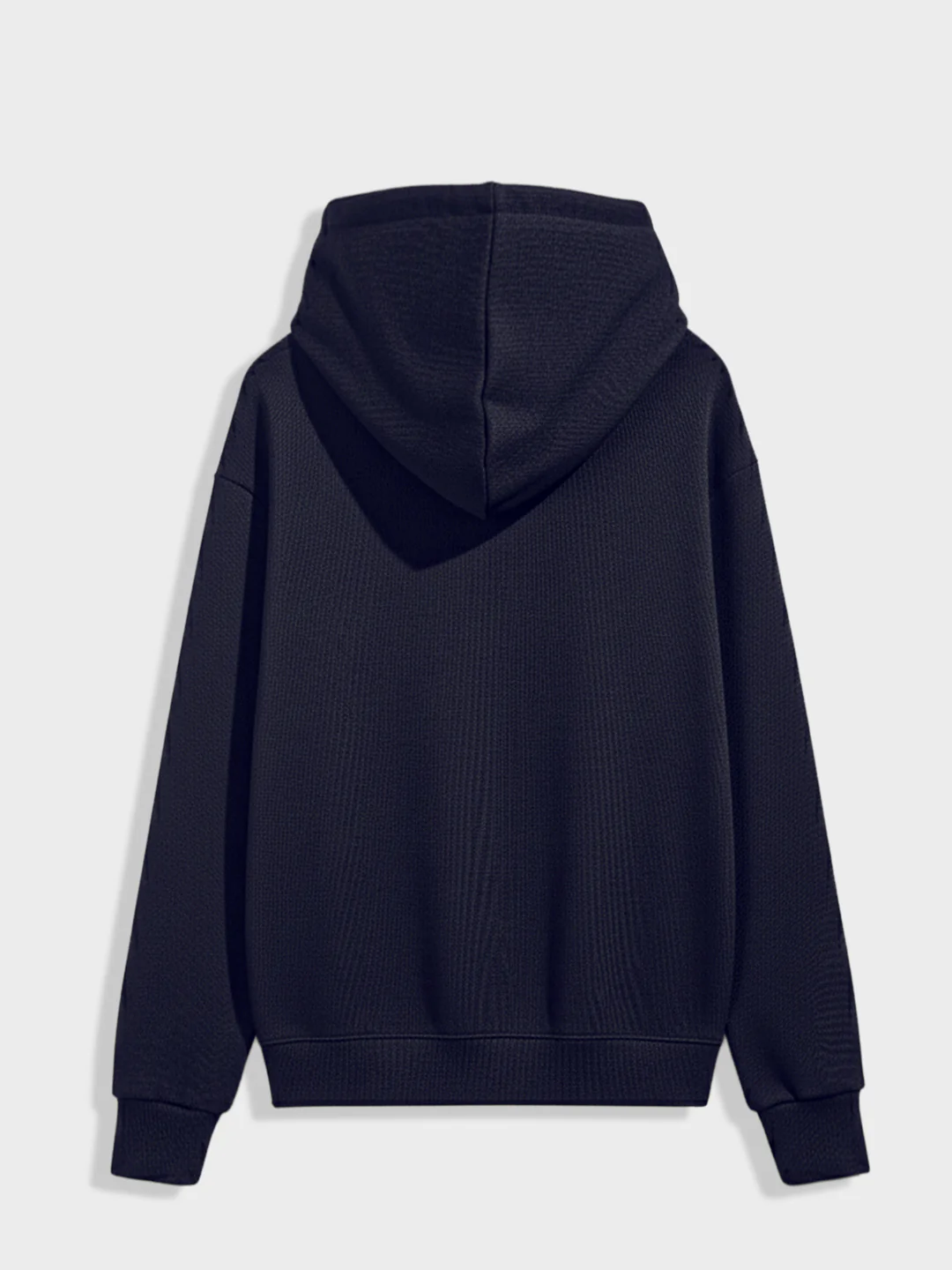 Men's Navy Blue Relaxed Fit Embroided Casual Sweatshirt - Image 5