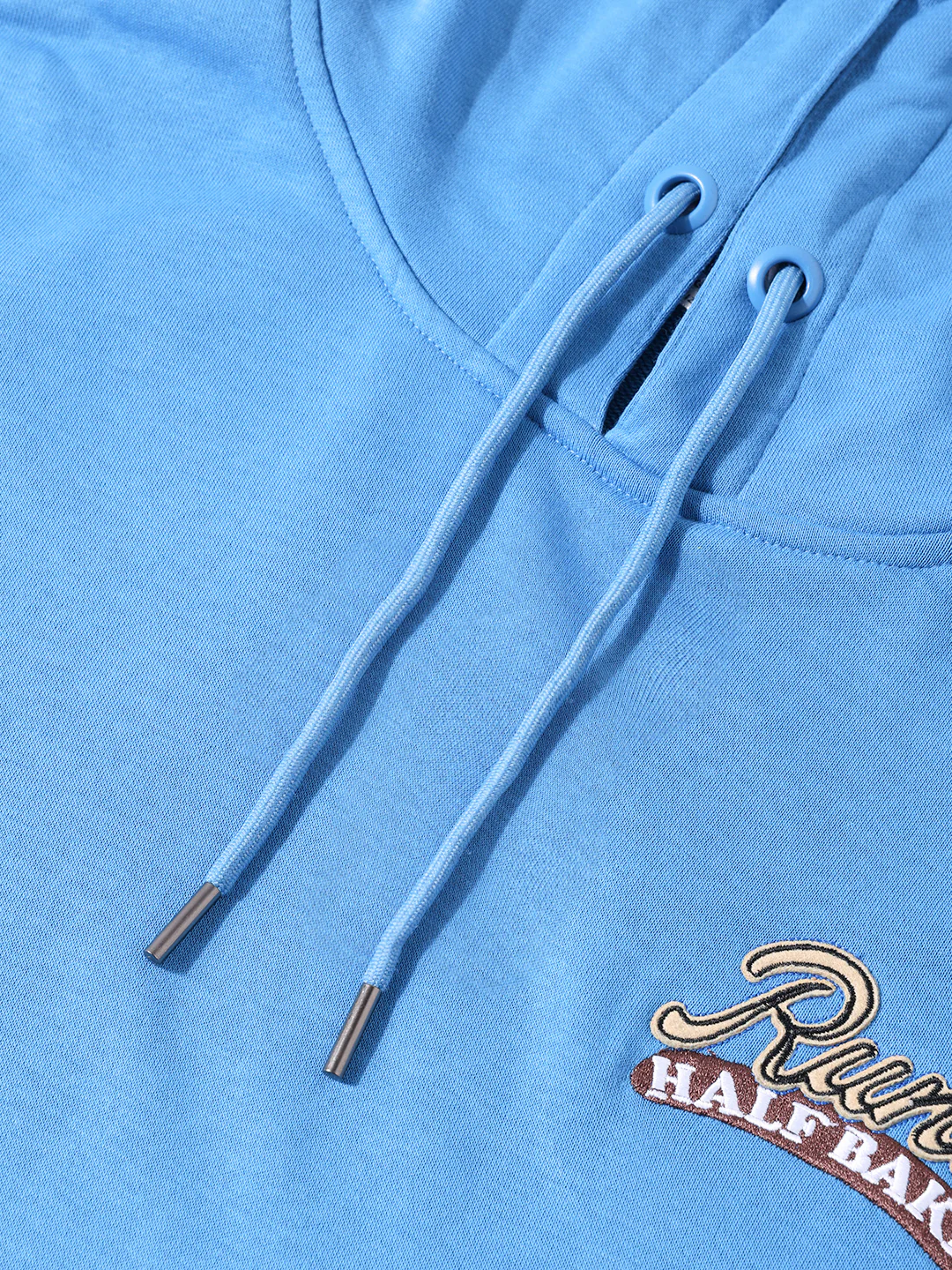Men's Blue Relaxed Fit Graphic Printed Casual Sweatshirt - Image 3