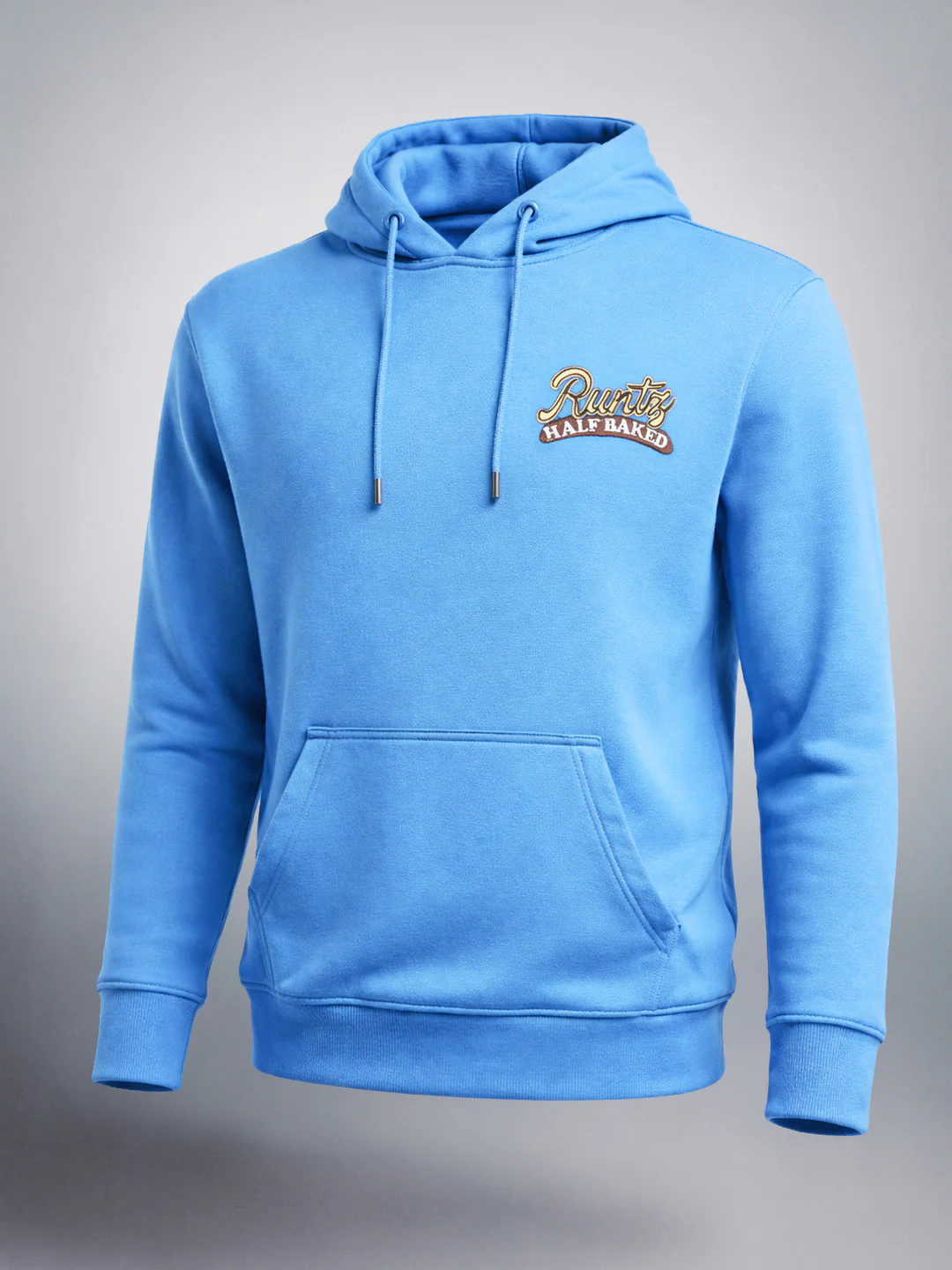 Men's Blue Relaxed Fit Graphic Printed Casual Sweatshirt - Image 5