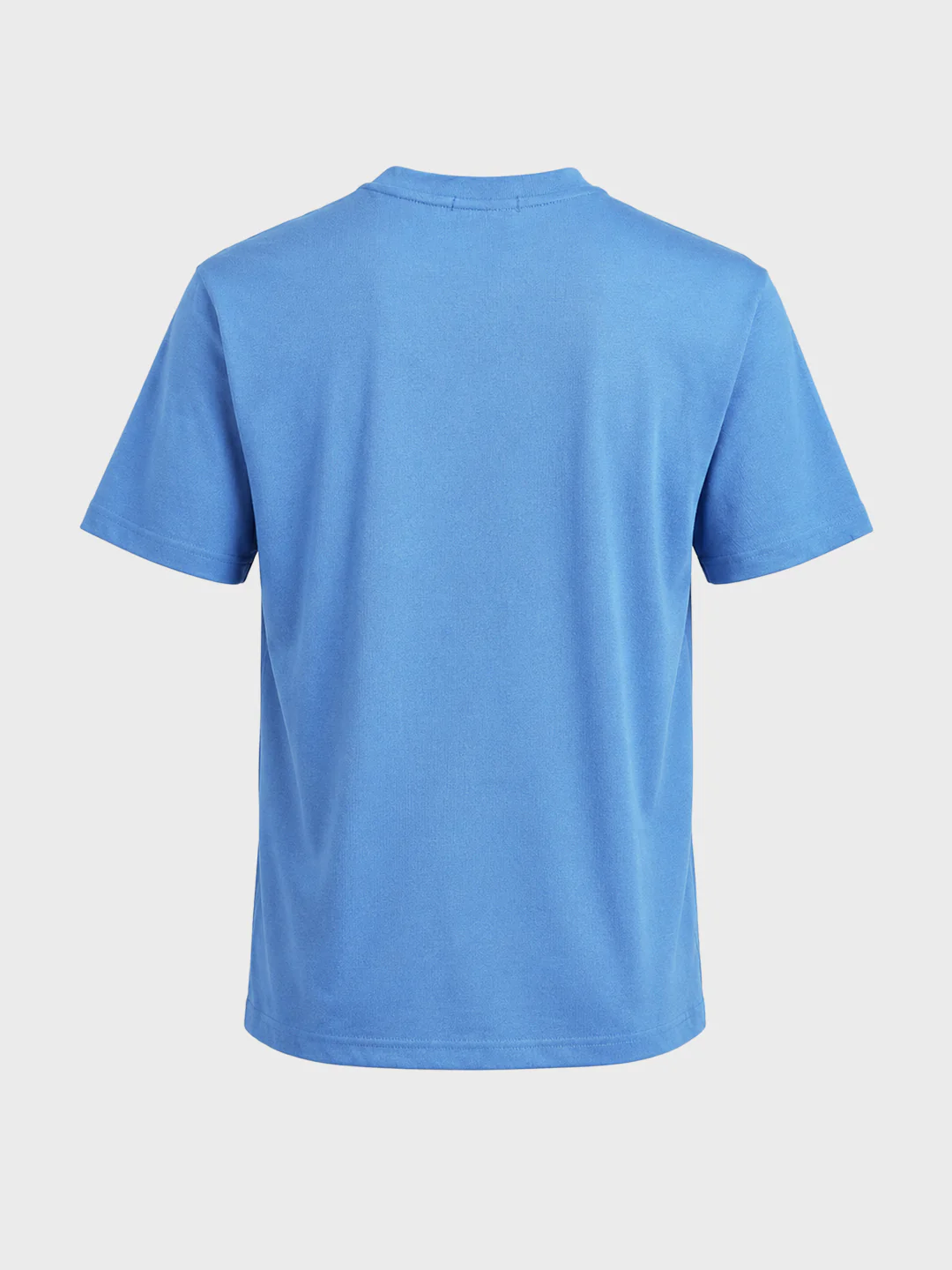 Men's Blue Relaxed Fit Graphic Printed Casual T-Shirt - Image 7