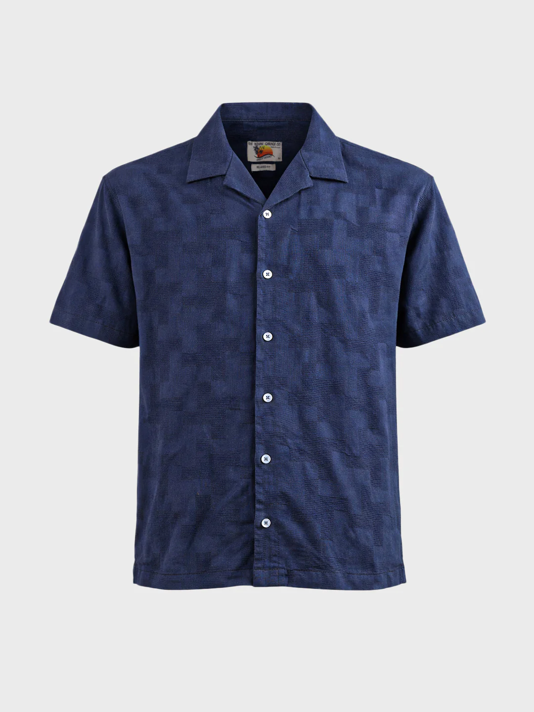 Men's Blue Relaxed Fit Solid Casual Shirt - Image 6