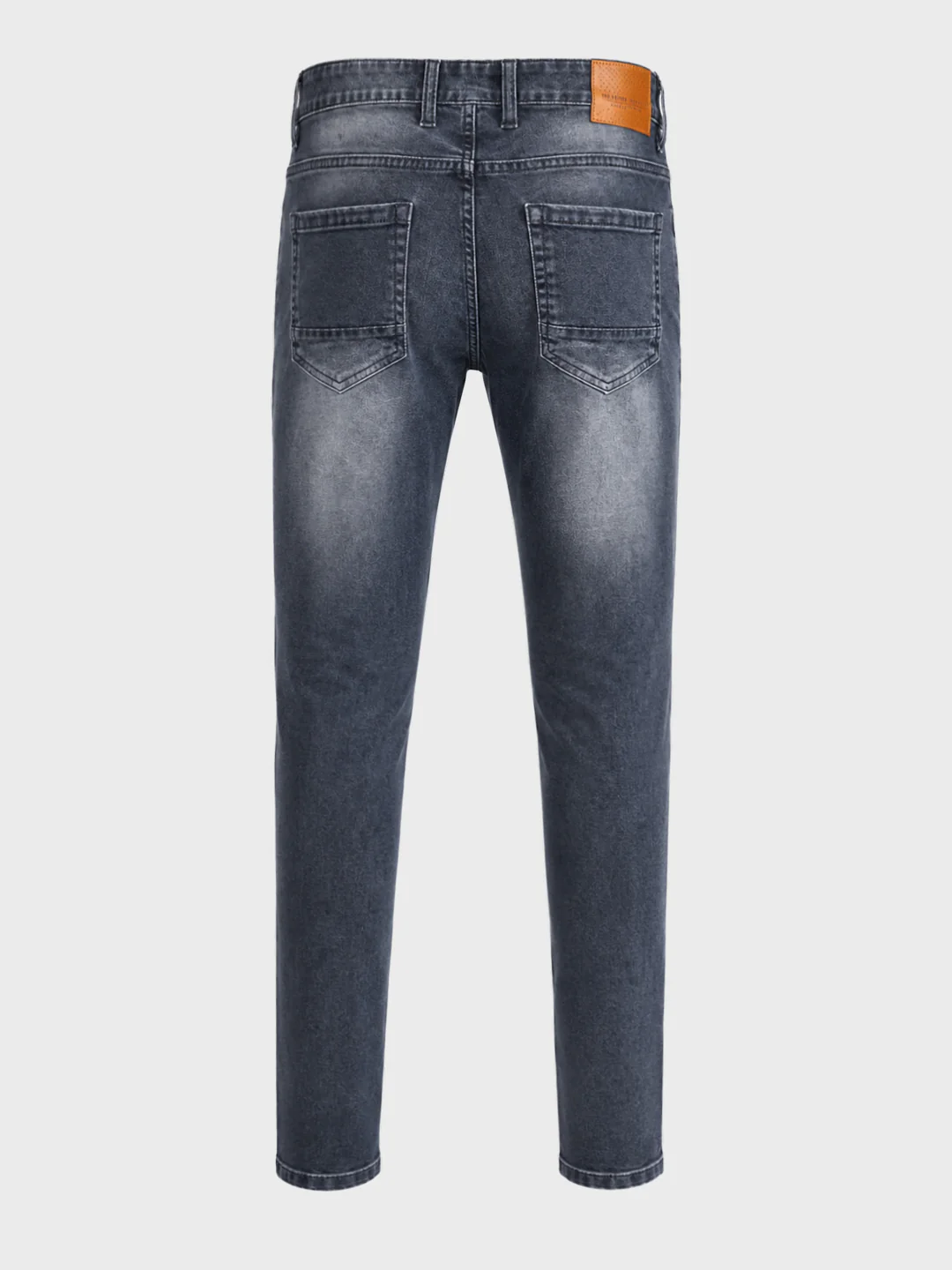 Men's Blue Slim Fit Solid Casual Jeans - Image 8