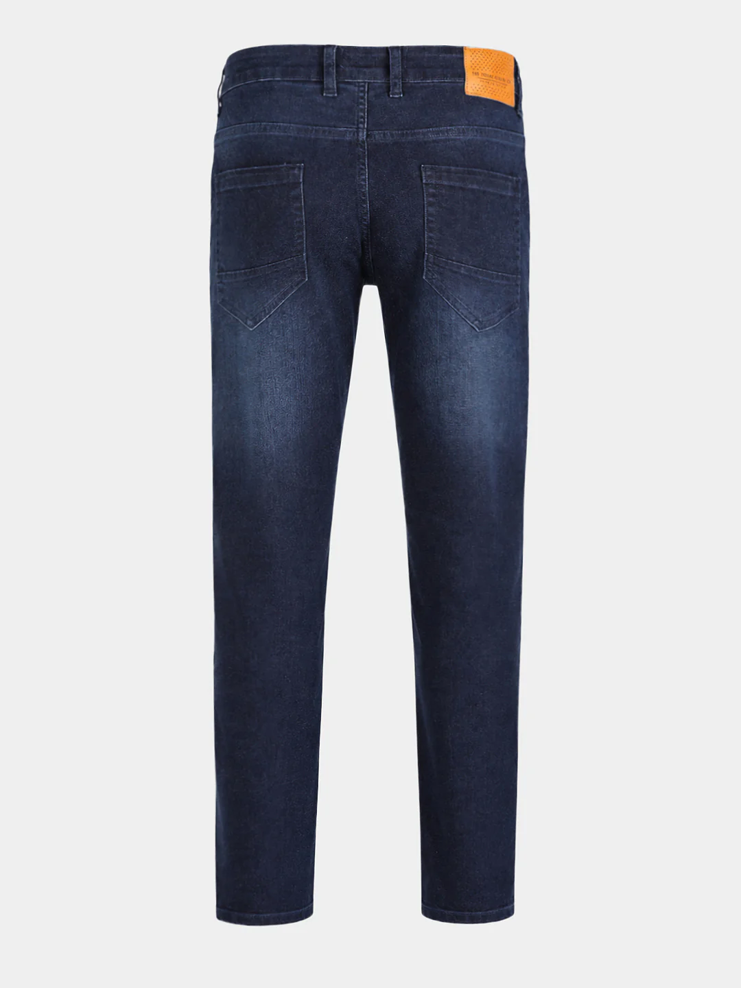 Men's Blue Slim Fit Solid Casual Jeans - Image 8