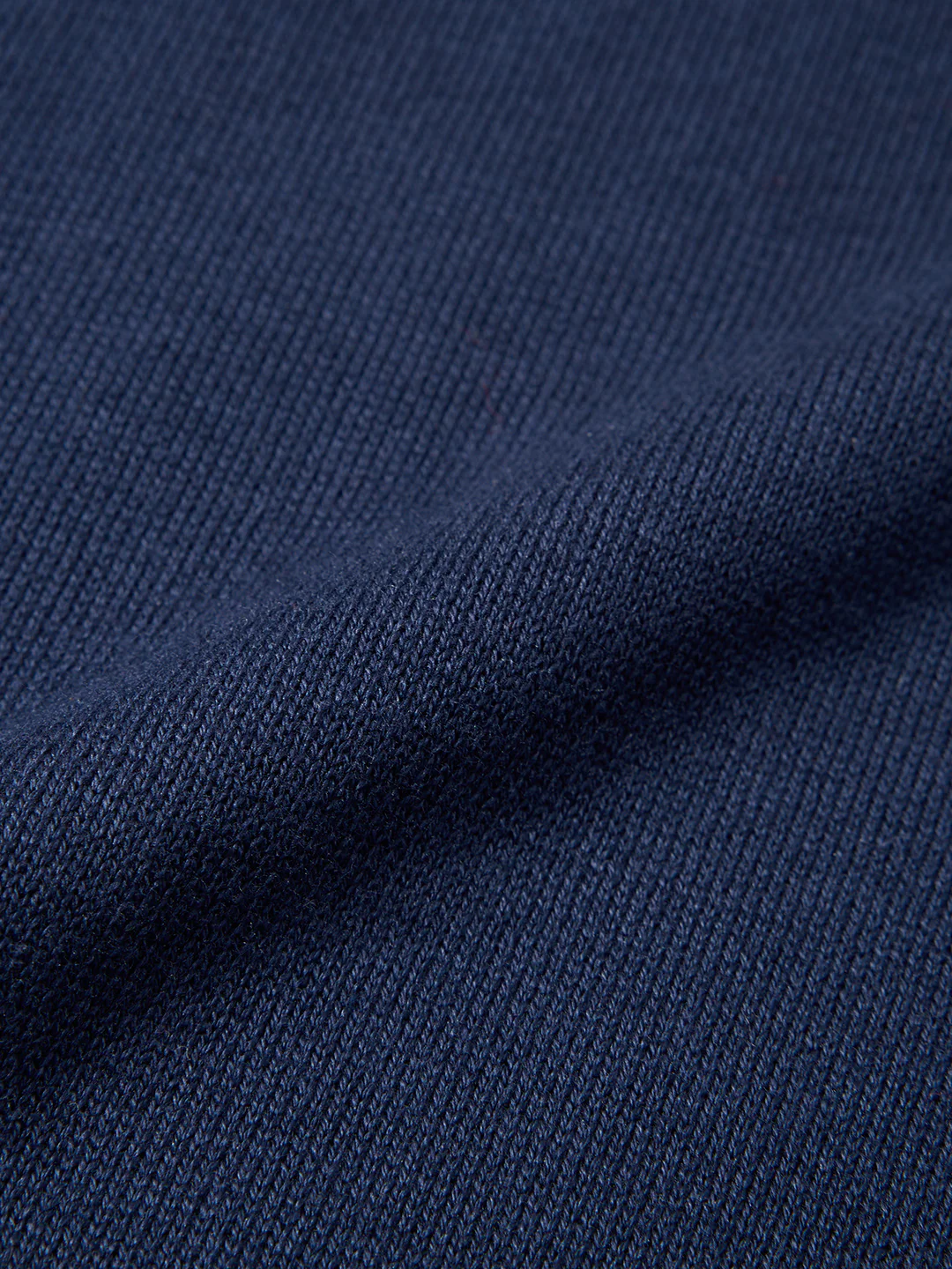 Men's Navy Blue Slim Fit Solid Flat Knit Polo T-Shirt - Image 7